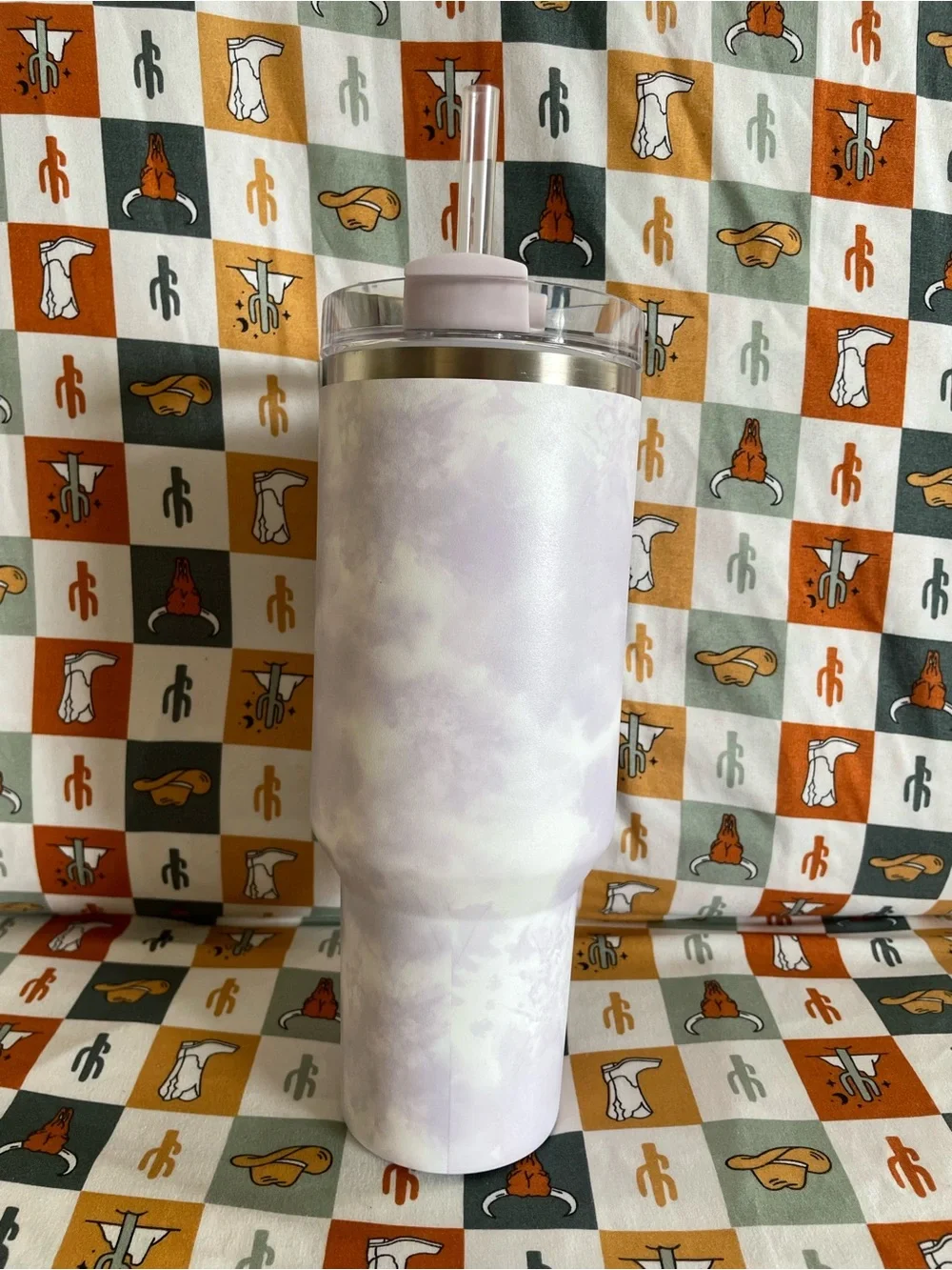 Stanley Lavender 40 oz Marble Cup with Handle - Picture 3 of 7